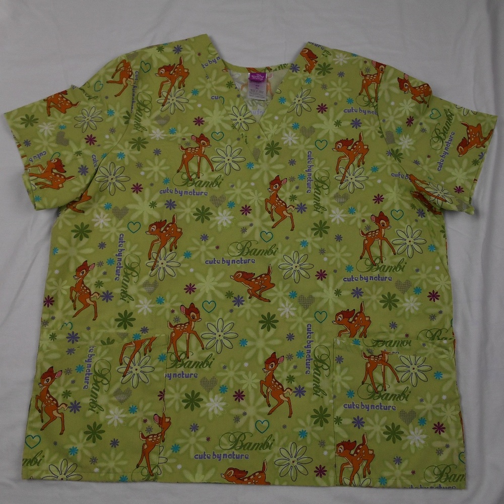 Disney scrub top with bambi design